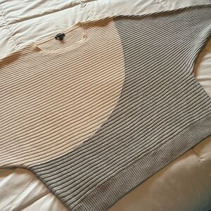 Two-Tone Ribbed Women's Express Sweater